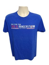 2015 New York Rangers This is Our Team Rangerstown Playoffs  Adult M Blue TShirt - £11.68 GBP