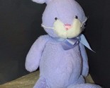 Ganz Plush light Purple bunny rabbit ribbon bow flower floral feet ears - $10.39