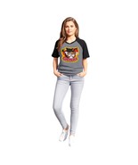 Gremlins X Unique Vintage Ragland Gray &amp; Black Short Sleeve 80’s Vibe T-... - €21,11 EUR