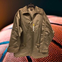 VTG Nike 90s basketball windbreaker Jacket nylon green yellow stitching ... - £60.51 GBP