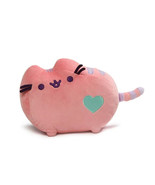 Gund Pusheen Plush 6 in Pink Cat 2015 4048873 Cartoon Cat Emoji Green He... - £15.04 GBP