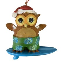 Cape Shore Owl on a Surfboard Christmas Ornament Surfboarding - £8.71 GBP