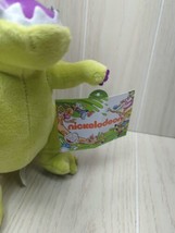 Rugrats Reptar green dinosaur plush stuffed toy Nickelodeon Nick Jr purple mouth - £11.62 GBP
