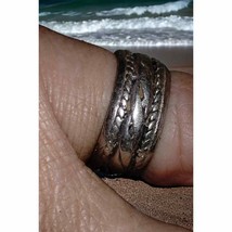1960s Exquisite sterling silver ring band size 5.5 - £58.40 GBP