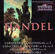 Handel: Coronation Anthems, Concerti a Due Cori, Organ Concerto,  Cd - £8.46 GBP