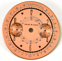 Eberhard 1600 Orig. &quot;Agir Watch&quot; Chrono Wristwatch Dial, 1930s - $144.99