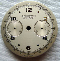 Landron L48 NOS AMI Chrono Wristwatch Dial 32mm, 1940s - $54.99