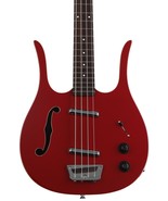 Danelectro Red Hot Longhorn Semi-hollowbody Bass Guitar - Red - $593.01