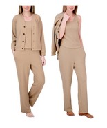 Live2Lounge Womens Lounge Pajama Set Tan 3-Piece Stretch Soft Logo Elast... - €38,74 EUR Live2Lounge Womens Lounge Pajama Set Tan 3-Piece Stretch Soft Logo Elast... - €38,74 EUR