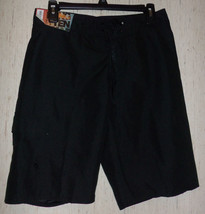 Nwt Mens Hang Ten Brand Black Board Shorts Size 30 - £19.71 GBP