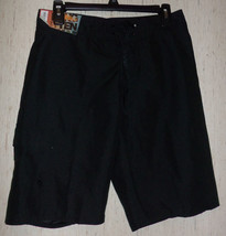 NWT MENS HANG TEN BRAND BLACK BOARD SHORTS   SIZE 30 - £19.83 GBP