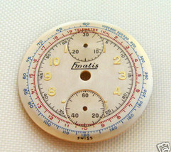 Venus 188 NOS Mathey-Tissot Chrono Wristwatch Dial, 1940s - $74.99