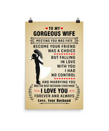 Love Quotes Poster Gift for Gorgeous Wife I Love You Forever and Always ... - £20.12 GBP+