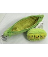 Disney Three Peas In A POD Plush Zippered 9” Green Adorable - £7.49 GBP