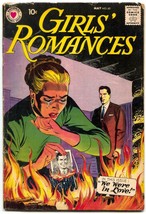 Girls&#39; Romances #60 1959-DC-fireplace cover-DC Romance VG - $64.02