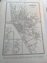 Spanish American War - Map of Manila from Harper&#39;s Weekly 1899 - £35.97 GBP