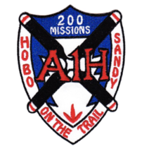 4&quot; Air Forces A-1H 200 Missions Over The Trail Hobo Sandy Embroidered Patch - $34.99