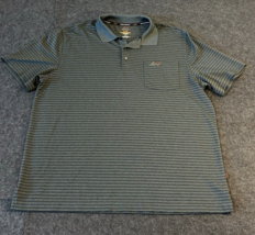 Greg Norman Men’s Polo Shirt Size XL Golf Play Dry For Tasso Elba Striped - £11.78 GBP