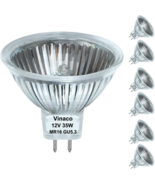 Vinaco MR16 Bulb 35W 12V, 6 Pack MR16 Bulb Dimmable, Long Lasting MR16 - $19.99