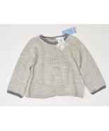 Jacadi Paris 12 Month Baby Boy or Girl Grey Murano Wool Knit Sweater w/ ... - $67.70 CAD