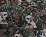 Fleece Duck Hunt Hunting Dogs Dog Hunters Ducks Fleece Fabric Print A505.27 - $7.97