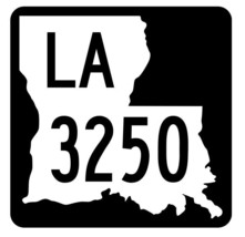 Louisiana State Highway 3250 Sticker Decal R6573 Highway Route Sign - £1.15 GBP+
