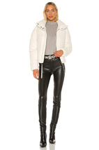 Hidesoulsstudio Women Puffer White Leather Jacket for Women #16 - £330.26 GBP