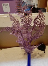 Picks Fake Flowers 16&quot;Tall Celebrate It Table Decor Lavender Glitter Lea... - £7.46 GBP