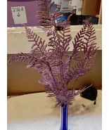 Picks Fake Flowers 16&quot;Tall Celebrate It Table Decor Lavender Glitter Lea... - £7.45 GBP