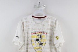 Puma Scuderia Ferrari Mens 2XL Spell Out Big Logo Racing Short Sleeve T-Shirt - £31.11 GBP