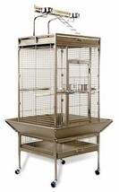 Medium Wrought Iron Select Bird Cage Chalk White - $462.99