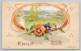 Vintage Postcard 1908 Emily Flowers Scenic Landscape Rotograph Co New York - £11.35 GBP