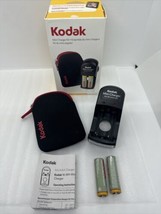 Kodak Mini Charging Kit CH10 Charger &amp; 2 AA Rechargeable Batteries &amp; Pou... - $9.49