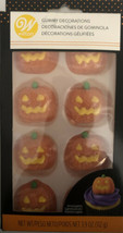 Pumpkin Jack O&#39;Lantern Gummy Decorations 1 ea 8 Ct Wilton Halloween-SHIP... - £14.70 GBP