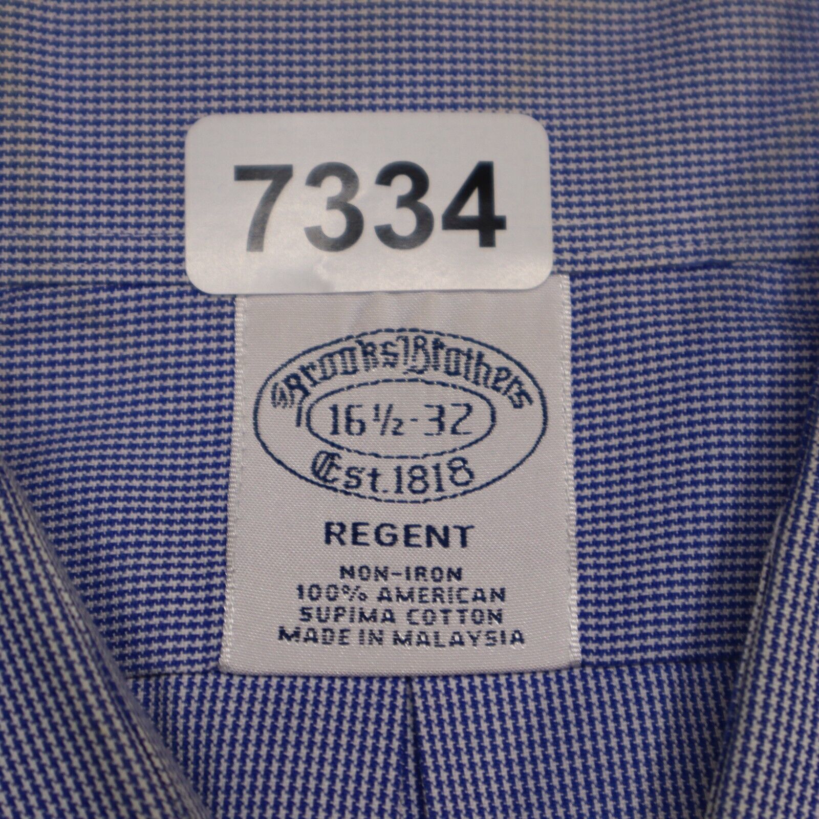 Primary image for Brooks Brothers Regent Shirt 16 1/2 - 32 Blue Long Sleeve Button Up Casual Men