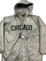 Hip Hop Jacket Size 2XL Iced Out Clothing Co Streetwear  Chicago Spellout - £15.48 GBP
