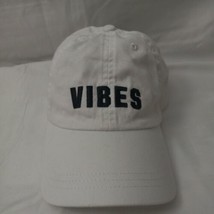 Victoria Secret Pink VIBE Hat Slouch Cap White Black Stylish EUC - £11.92 GBP