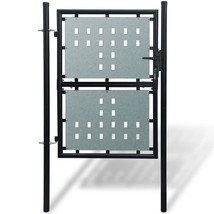 vidaXL Black Steel Contemporary Fence Gate (39.4"x68.9", Modern Style) - €264,83 EUR