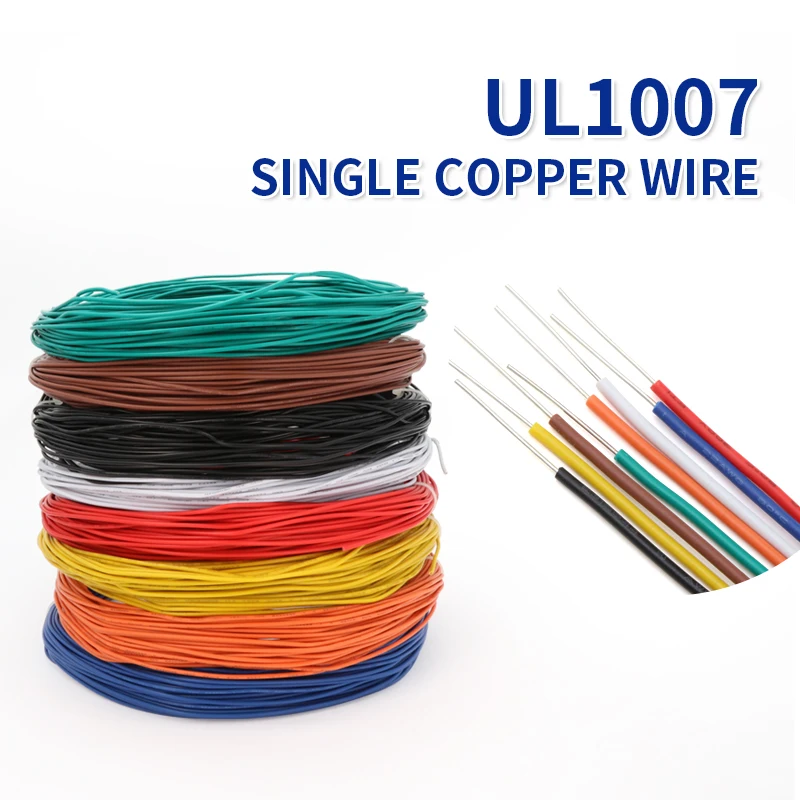 Sporting 2M/10M UL1007 PVC Tinned Copper Single Core Wire Cable Line /18/20/22/2 - £23.90 GBP