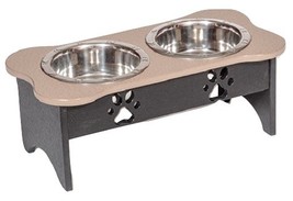 Medium ELEVATED DOG FEEDER ~ 342 CUSTOM COMBOS Dogs Amish USA, 8¾&quot; Tall - $103.00
