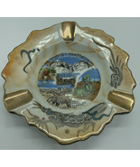 Vintage Gold Lusterware South Dakota Souvenir Collector Porcelain ashtra... - £7.82 GBP