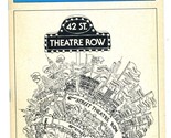 Stagebill 42nd Theatre Row 1982 Painting Churches  Geniuses Hamlet and H... - £7.76 GBP