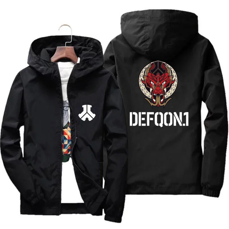 Fashion Mens Defqon.1 Hooded Thin Jackets Defqon Windproof Windbreaker Casual St - £114.48 GBP