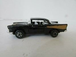 DIECAST ZYLMAX P355 1957 CHEVY HARDTOP BLACK W/GOLD STRIPING HONG KONG - $3.75