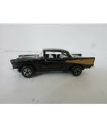 DIECAST ZYLMAX P355 1957 CHEVY HARDTOP BLACK W/GOLD STRIPING HONG KONG - $68.79 MXN