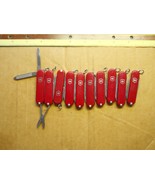 Lot of 10 Classic SD Victorinox Swiss Army knives. No Ads, red or black ... - £35.65 GBP