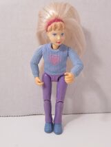 Fisher Price Loving Family Doll house Courtney horse rider blue sweater ... - $10.25