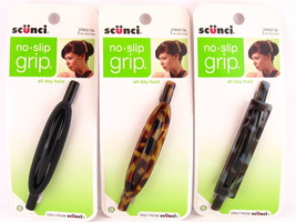 SCUNCI NO SLIP GRIP HAIR BARRETTE - 1 PC. (37602) - £6.25 GBP+