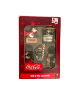 Coca Cola Trim a Tree Collection Set of 5 Polar Bear Christmas Ornaments  - £10.38 GBP