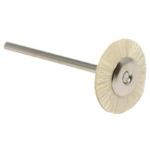Soft Bristle Wheel Brush, 3/4&quot; Diameter 3/32&quot; Shank 12 Pcs - £12.08 GBP